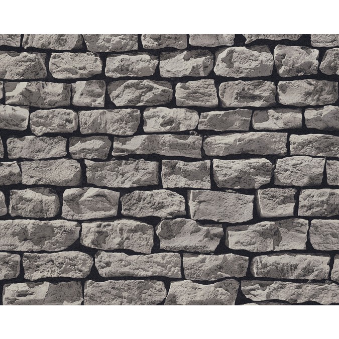 KT92-9709 Moderní tapeta Wood´n Stone imitace kamenné zdi