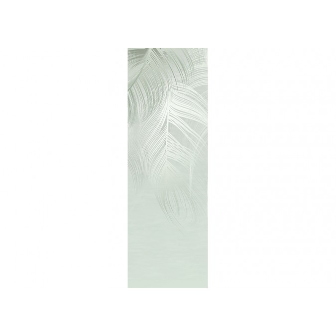 FTNVL 3727 AG Design vliesová fototapeta 1-dílná Green Feather, velikost 90 x 270 cm