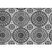 12870 Samolepící fólie renovační Gekkofix - Kontura černá, šíře 45 cm