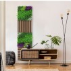 136691 Stěnový květinový panel, 52x52x4 cm, design Flora