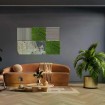 136722 Akustický stěnový panel, 104x52x0,7 cm, materiál přírodní kámen