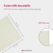 136738 Akustický panel, materiál  rPET-plsť, velikost 520x520x6 mm (0,27 m2)