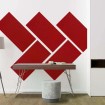 136747 Akustický stěnový panel, materiál rPET-plsť, rozměry 104x52x0,6cm (0,27 m²)