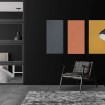 136748 Akustický stěnový panel, materiál rPET-plsť, rozměry 104x52x0,6cm (0,27 m²)