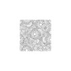 KT14-155 Samolepící tabulová popisovací folie bílá předkreslená Flowers, samolepící tabule, velikost 67,5 cm x 1,5 m
