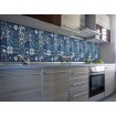 270-0170 PVC Omyvatelný vinylový stěnový obklad  - modré  kachličky, šíře 67,5 cm D-C-fix Ceramics