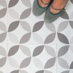 274KT5056 D-C-FIX samolepící podlahové čtverce z PVC Geometric style, samolepící vinylová podlaha, PVC dlaždice, velikost 30,5 x 30,5 cm