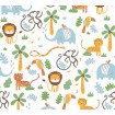 38115-2 A.S. Création dětská vliesová tapeta na zeď Little Love 2026 zvířátky z Afriky, velikost 10,05 m x 53 cm