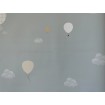 7001-1 ICH Wallcoverings vliesová tapeta na zeď proužky Noa 2025 mráčky, balóny, velikost 10,05 m x 53 cm