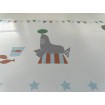 7500-2 ICH Wallcoverings dětská samolepící krémová bordura na zeď z kolekce Noa 2025 cirkus, velikost 16 cm x 5 m