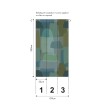 Tapetový stěnový panel / vliesová tapeta 78207-1, role 8,80x0,53 m, barva modrá, zelená