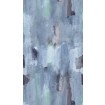 Tapetový stěnový panel / vliesová tapeta  78207-2, role 8,80x0,53 m, barva modrá, šedá