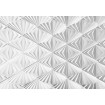 KOMR 402-8 Komar obrazová fototapeta 8-dílná Delta origami - abstrakce šedý grafický motiv, velikost 368 x 254 cm