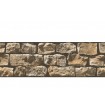 9058-19 Samolepící bordura imitace kamenná zeď, velikost 17 cm x 5 m