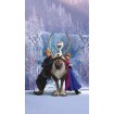FCS L 7104 AG Design textilní foto závěs dětský obrazový Frozen with Deer - Ledové Království Disney FCSL 7104, velikost 140 x 245 cm