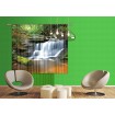 FCS XL 4800 AG Design textilní foto závěs dělený obrazový Waterfall - Vodopád FCSXL 4800, velikost 180 x 160 cm