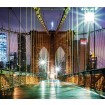 FCS XL 4817 AG Design textilní foto závěs dělený obrazový Bridge - Brooklynský most FCSXL 4817, velikost 180 x 160 cm