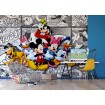 FTDN XXL 5010 AG Design vliesová fototapeta 4-dílná pro děti - Mickey on light comicks, velikost 360 x 270 cm