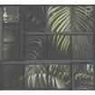 KT3-04773 A.S. Création vliesová tapeta na zeď Industrial 2023 palmy za oknem, velikost 10,05 m x 53 cm