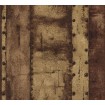 KT3-34773 A.S. Création vliesová tapeta na zeď Industrial 2023 - moderní vzhled ocelových plátů, velikost 10,05 m x 53 cm