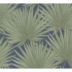 KTATQ0001 AS Création přírodní vliesová tapeta na zeď s palmovými listy Antiqua (2025), velikost 10,05 m x 53 cm