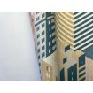 M50705 UGÉPA francouzská vliesová tapeta na zeď s vinylovým omyvatelným povrchem katalog Loft grafický motiv mrakodrapů, velikost 53 cm x 10,05 m