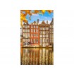 MS-2-0024 Vliesová obrazová fototapeta Houses in Amsterdam, velikost 150 x 250 cm