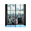 MS-3-0009 Vliesová obrazová fototapeta Manhattan Window View, velikost 225 x 250 cm