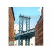MS-3-0012 Vliesová obrazová fototapeta Manhattan Bridge, velikost 225 x 250 cm