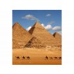 MS-3-0051 Vliesová obrazová fototapeta Egypt Pyramids, velikost 225 x 250 cm