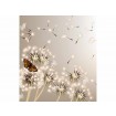 MS-3-0148 Vliesová obrazová fototapeta Dandelions and Butterfly, velikost 225 x 250 cm