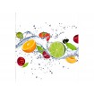 MS-3-0239 Vliesová obrazová fototapeta Fruits in Water, velikost 225 x 250 cm