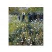 MS-3-0256 Vliesová obrazová fototapeta Woman a Garden - Pierre Auguste Renoir, velikost 225 x 250 cm