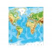 MS-3-0261 Vliesová obrazová fototapeta World Map, velikost 225 x 250 cm