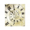 MS-3-0272 Vliesová obrazová fototapeta Spiral Clock, velikost 225 x 250 cm