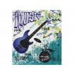 MS-3-0323 Vliesová obrazová fototapeta Blue Guitar, velikost 225 x 250 cm