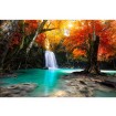 MS-5-0083 Vliesová obrazová fototapeta Deep Forest Waterfall, velikost 375 x 250 cm