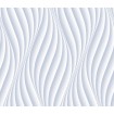 WP-002-02 Dimex Line vliesová látková tapeta na zeď - Šedé vlnky s 3D efektem, velikost 10,05 m x 75 cm