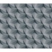 WP-005-03 Dimex Line vliesová látková tapeta na zeď - Šedý 3D vzor, velikost 10,05 m x 75 cm