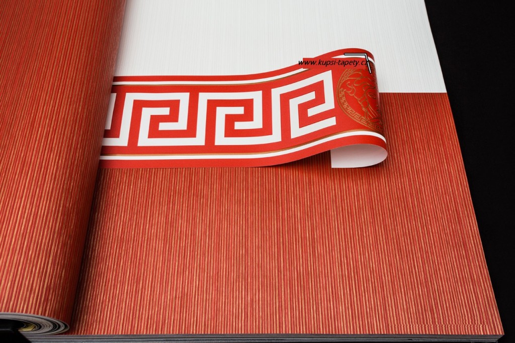 Levně KT1-22539 Luxusní omyvatelná vliesová bordura na zeď Versace 2021, velikost 13,5 cm x 5 m