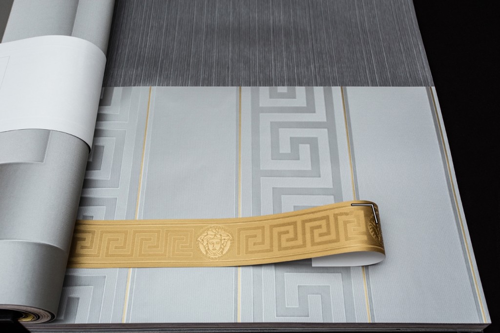 Levně KT2-62539 Luxusní omyvatelná vliesová bordura na zeď Versace, velikost 5 cm x 5 m
