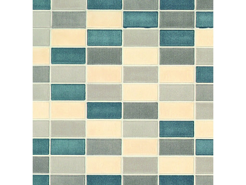 Levně Samolepicí fólie GEKKOFIX 11744,45 cm x 2 m | Šed-modro-krémová mozaika