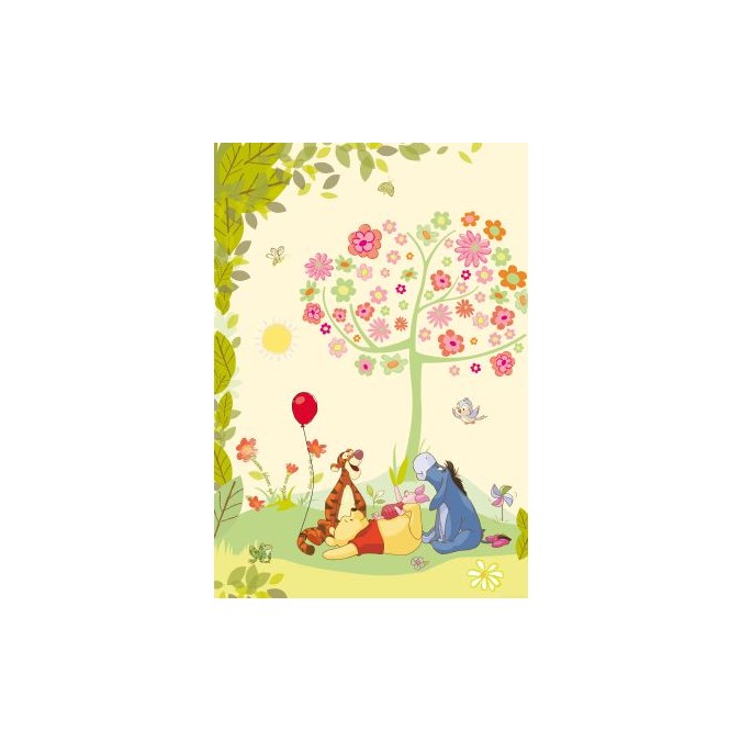 KOMR 904-1 Obrazová fototapeta Komar Disney Medvídek Pú Cheerful, velikost 184 x 127 cm