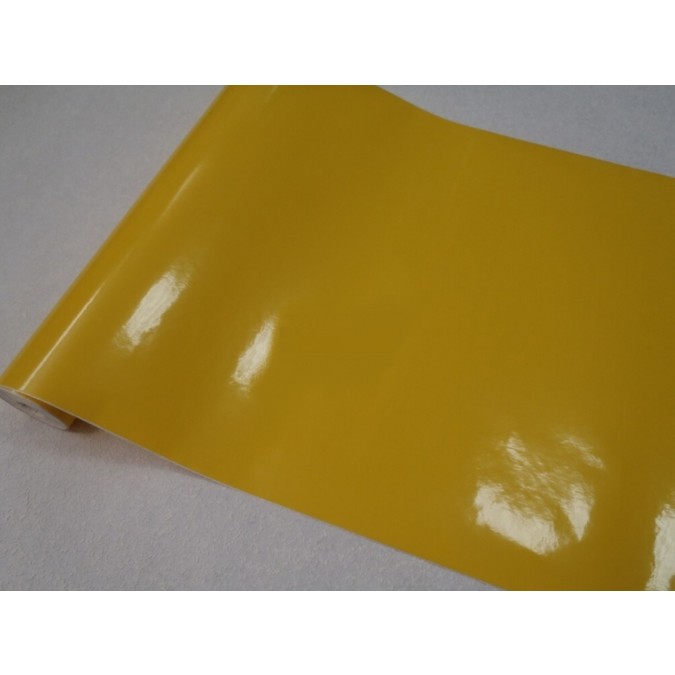 GK-AJJCC Samolepící tapeta folie Gekkofix žlutá lesklá, šíře 45 cm