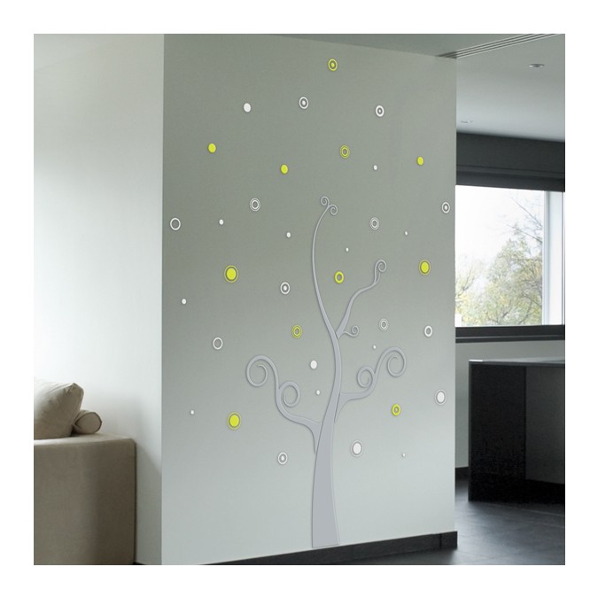 58505 Tree - 3D Samolepicí pěnová dekorace na zeď Crearreda, velikost 70x47,5 cm
