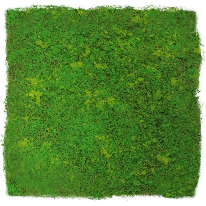 136685 Akustický panel s umělými rostlinami a motivem mechu 52x52x3,2 cm