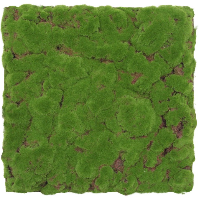 136686 Akustický panel s umělými rostlinami a motivem mechu 52x52x2,6 cm
