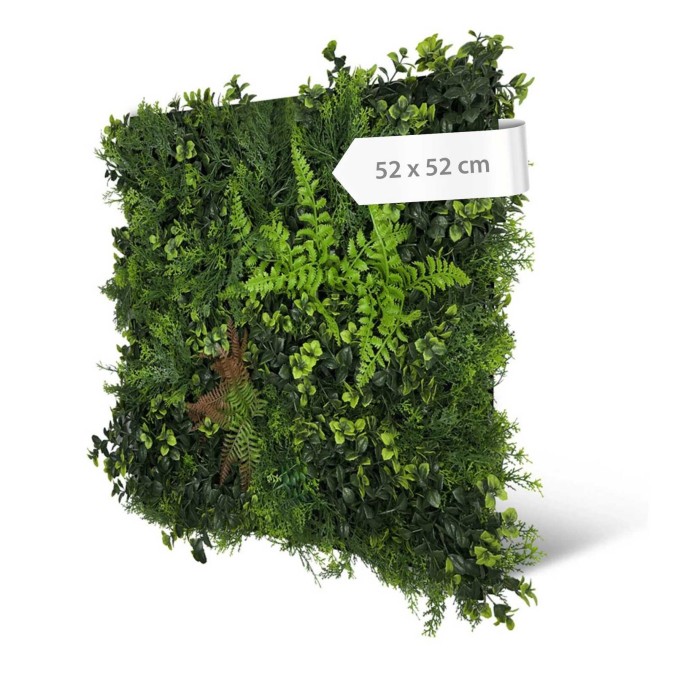 136698 Stěnový květinový panel, 52x52x4 cm, design Flora
