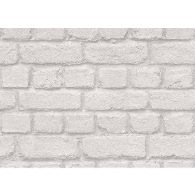 226713 Dětská papírová tapeta na zeď Kids´Club cihlová zeď šedá Das Beste 2021, Aldora 3, velikost 53 cm x 10,05 m