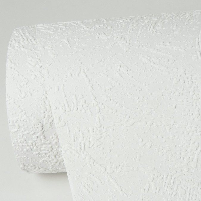 2516-19 Otiratelná bílá vinylová tapeta na zeď Dimex 2025, velikost 53 cm x 10,05 m